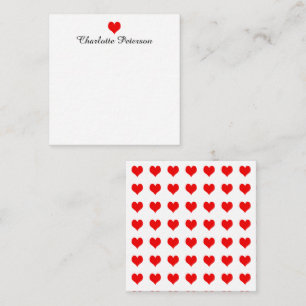 Tarjeta Pequeña Corazón Rojo Cute
