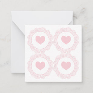 Tarjeta Pequeña Corazón rosa