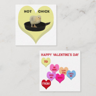 Tarjeta Pequeña Corazones de Conversación Criaturas del Día de San