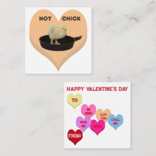 Tarjeta Pequeña Corazones de Conversación Criaturas del Día de San