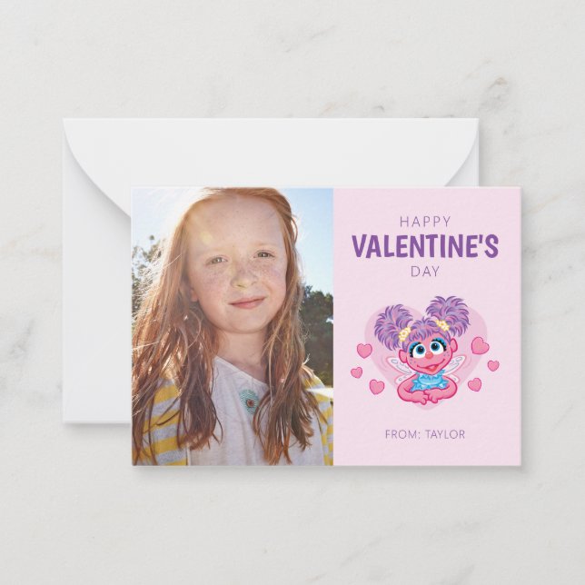 Tarjeta Pequeña Corazones de San Valentín de Abby Cadabby Gráfico (Anverso)