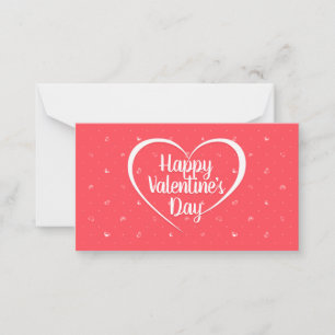 Tarjeta Pequeña Corazones y puntos