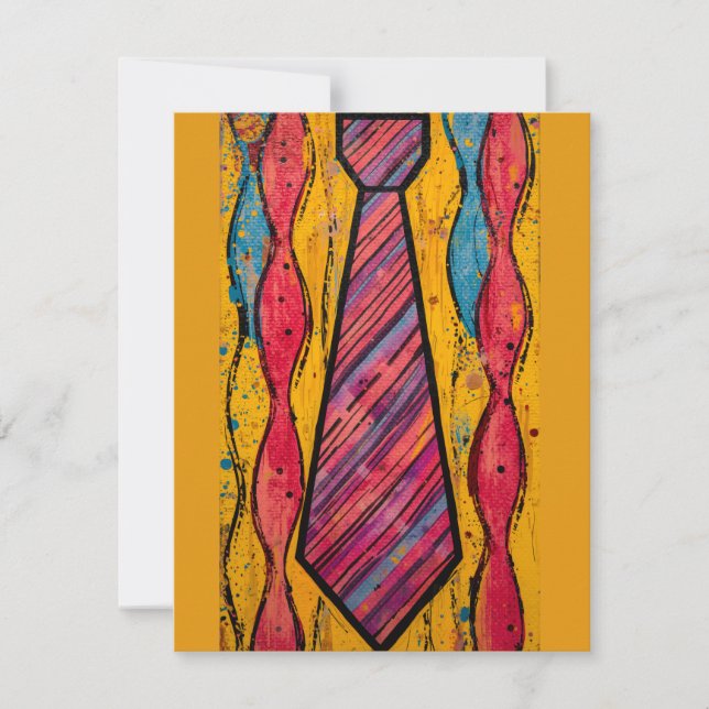 Tarjeta Pequeña Corbata de Ritmo Cromático (Anverso)
