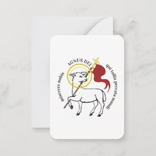 Tarjeta Pequeña Cordero de Dios