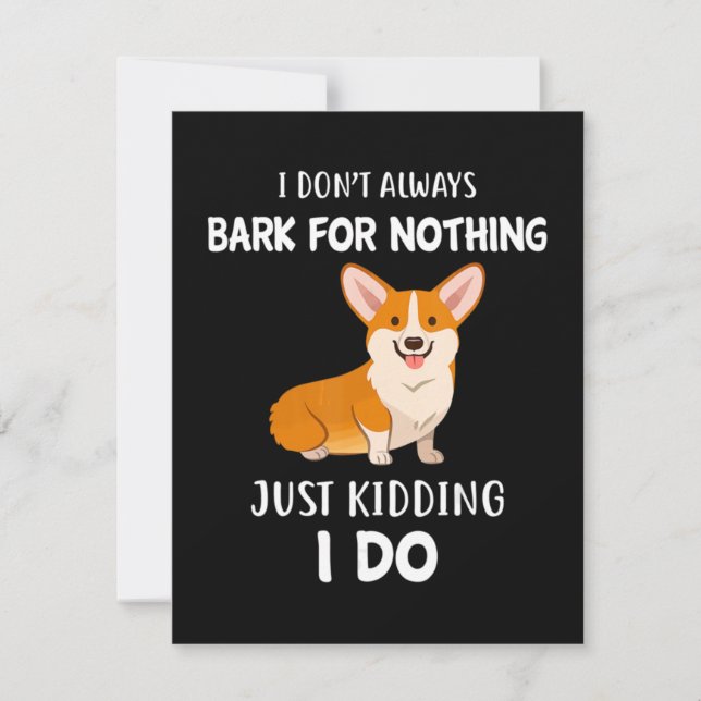 Tarjeta Pequeña Corgi (Anverso)