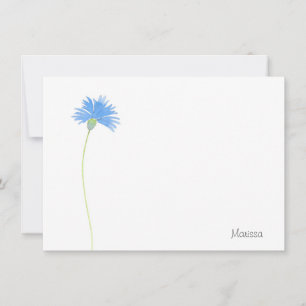 Tarjeta Pequeña Cornflower acuarela
