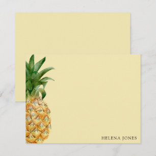 Tarjeta Pequeña Correspondencia Girly Pineapple