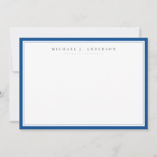 Tarjeta Pequeña Correspondencia profesional Yale Blue