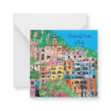 Costa Amalfitana de Italia Arte Digital Tradiciona