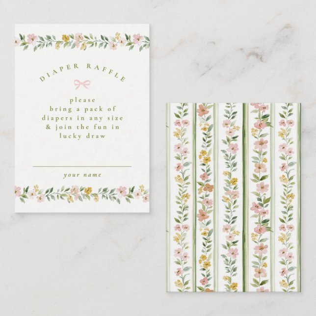 Tarjeta Pequeña cottage core dulces (Anverso / Reverso)