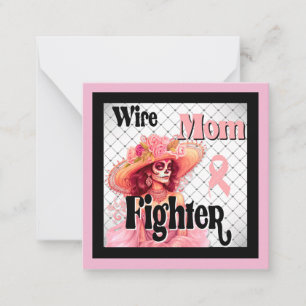 Tarjeta Pequeña Cráneo de azúcar para la conciencia sobre el cánce