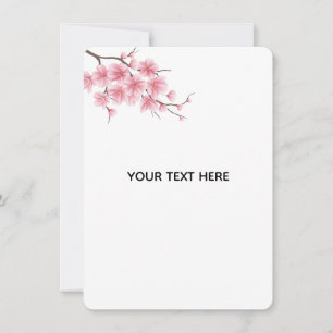 Tarjeta Pequeña Crea Tu Propia Flor De Cerezo