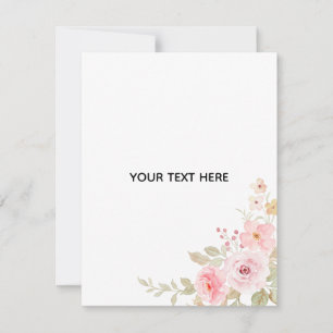 Tarjeta Pequeña Crea Tu Propia Floral