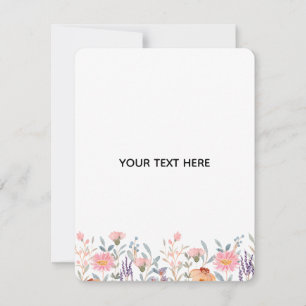 Tarjeta Pequeña Crea Tu Propia Floral 
