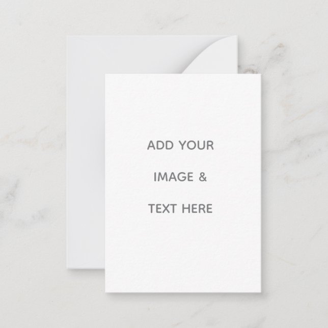 Tarjeta Pequeña Crea tu propio blanco  (Anverso)