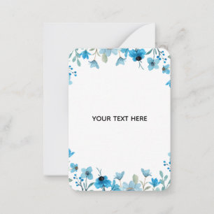Tarjeta Pequeña Crea tu propio borde floral colorido
