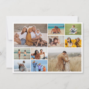 Tarjeta Pequeña Crea tu propio collage de 10 fotos