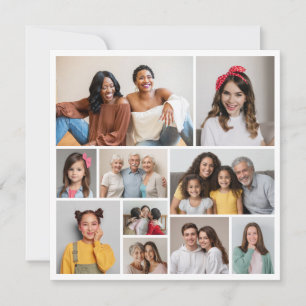 Tarjeta Pequeña Crea tu propio collage de 10 fotos