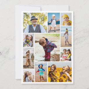 Tarjeta Pequeña Crea tu propio collage de 11 fotos