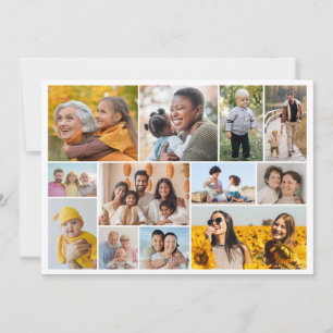 Tarjeta Pequeña Crea tu propio collage de 12 fotos