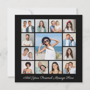 Tarjeta Pequeña Crea tu propio collage de 13 fotos. Agrega tu salu