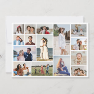 Tarjeta Pequeña Crea tu propio collage de 15 fotos