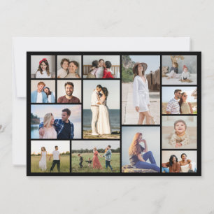 Tarjeta Pequeña Crea tu propio collage de 15 fotos
