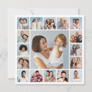 Tarjeta Pequeña Crea tu propio collage de 17 fotos