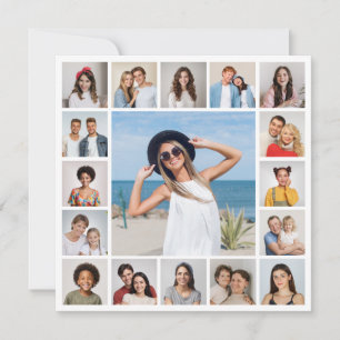 Tarjeta Pequeña Crea tu propio collage de 17 fotos