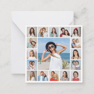 Tarjeta Pequeña Crea tu propio collage de 17 fotos