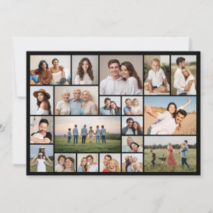 Tarjeta Pequeña Crea tu propio collage de 20 fotos