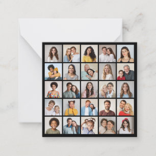 Tarjeta Pequeña Crea tu propio collage de 25 fotos