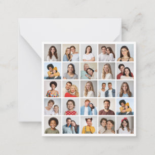 Tarjeta Pequeña Crea tu propio collage de 25 fotos