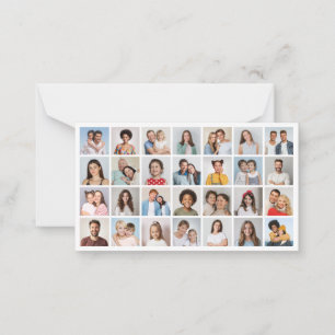 Tarjeta Pequeña Crea tu propio collage de 28 fotos