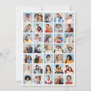 Tarjeta Pequeña Crea tu propio collage de 35 fotos