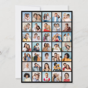 Tarjeta Pequeña Crea tu propio collage de 35 fotos