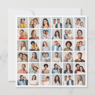 Tarjeta Pequeña Crea tu propio collage de 36 fotos