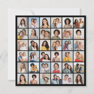 Tarjeta Pequeña Crea tu propio collage de 36 fotos