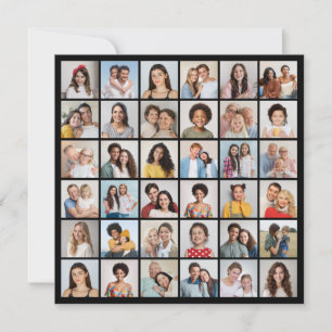 Tarjeta Pequeña Crea tu propio collage de 36 fotos