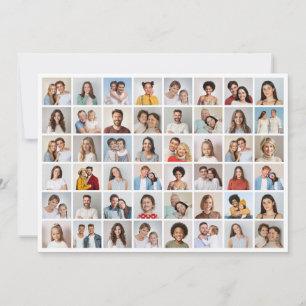 Tarjeta Pequeña Crea tu propio collage de 48 fotos
