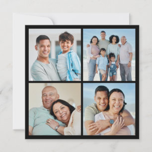 Tarjeta Pequeña Crea tu propio collage de 4 fotos