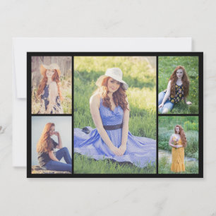 Tarjeta Pequeña Crea tu propio collage de 5 fotos