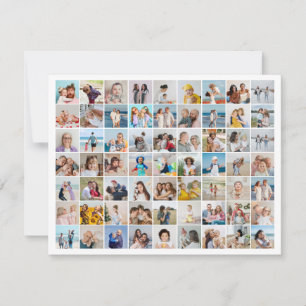 Tarjeta Pequeña Crea tu propio collage de 63 fotos