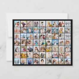Tarjeta Pequeña Crea tu propio collage de 63 fotos