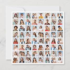 Tarjeta Pequeña Crea tu propio collage de 64 fotos