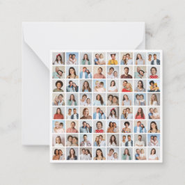 Tarjeta Pequeña Crea tu propio collage de 64 fotos