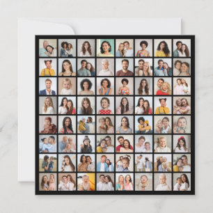 Tarjeta Pequeña Crea tu propio collage de 64 fotos