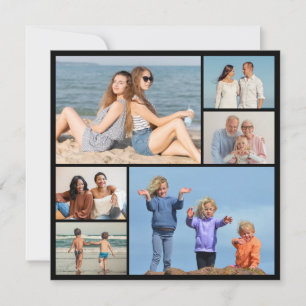 Tarjeta Pequeña Crea tu propio collage de 6 fotos