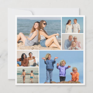 Tarjeta Pequeña Crea tu propio collage de 6 fotos