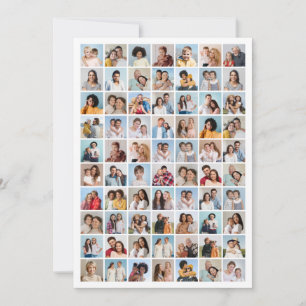 Tarjeta Pequeña Crea tu propio collage de 70 fotos